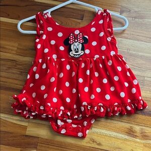 Disney Red Minnie Mouse Polka Dot Dress